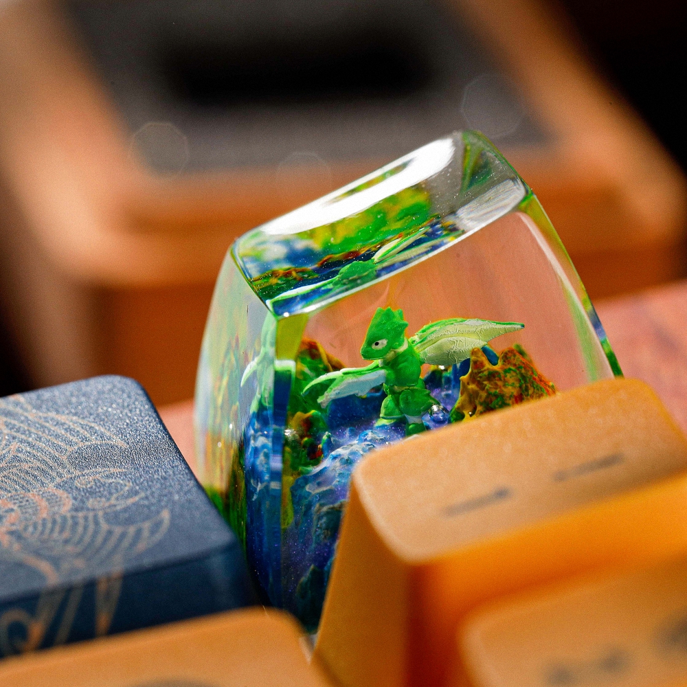 Pokemon - Scyther Artisan Keycap Breakwooden 2