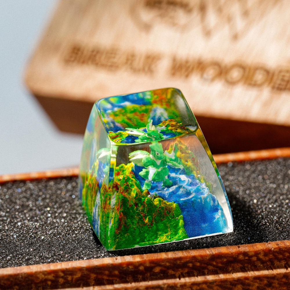 Pokemon - Scyther Artisan Keycap Breakwooden 2