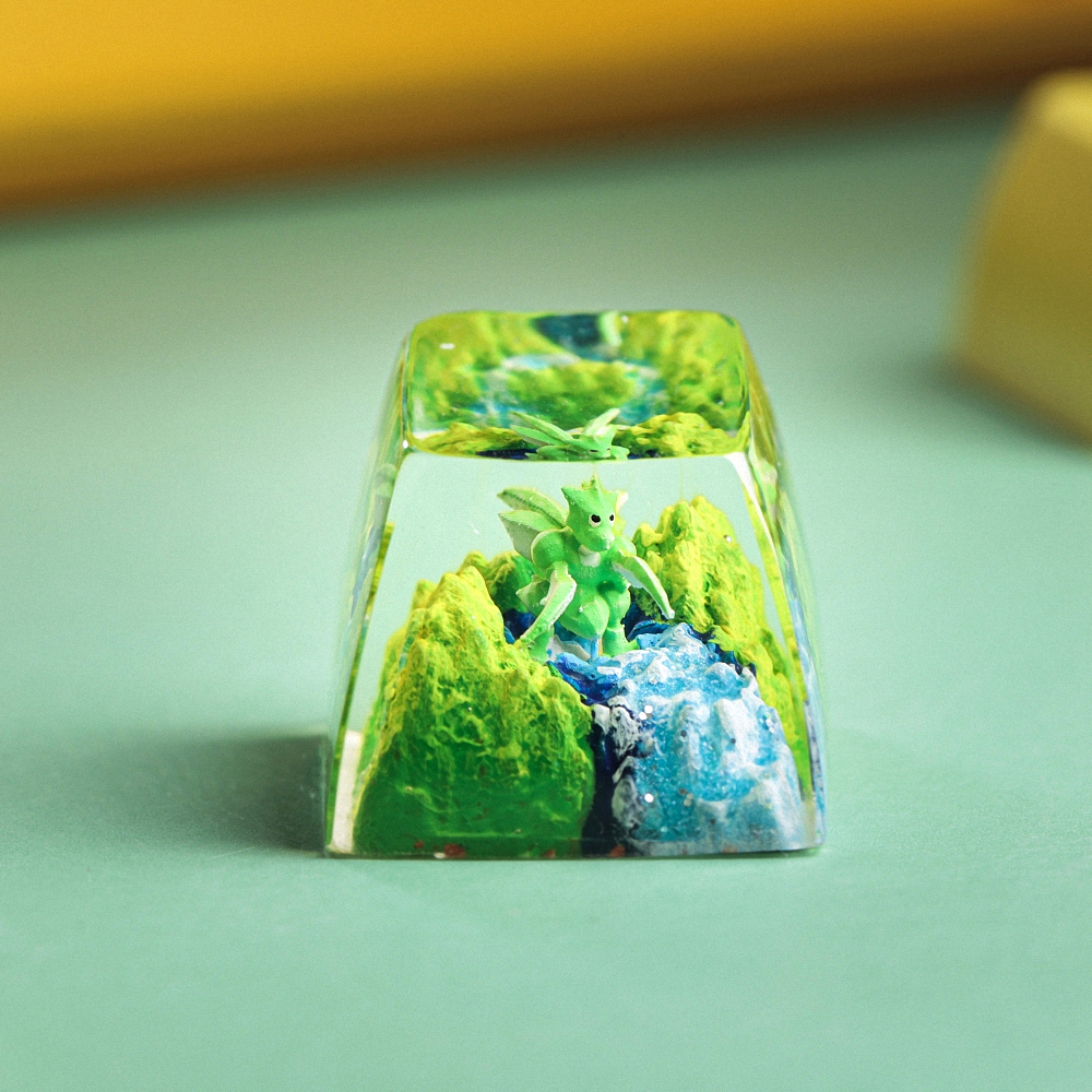 Pokemon - Scyther Artisan Keycap Breakwooden 3