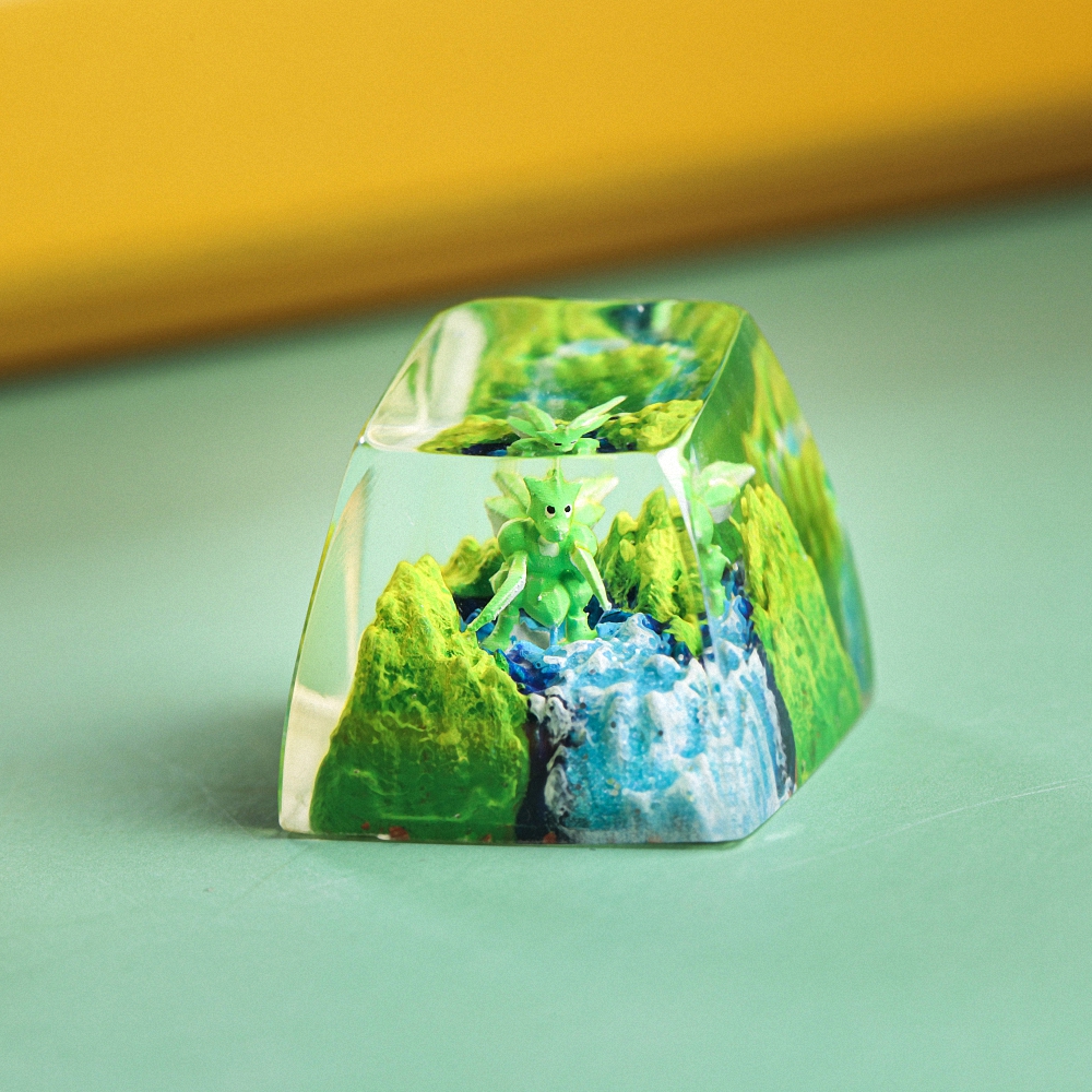 Pokemon - Scyther Artisan Keycap Breakwooden 3