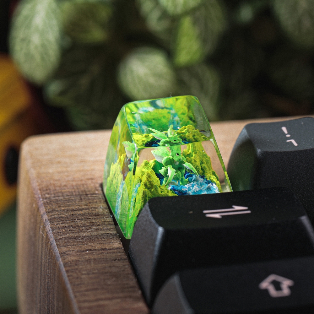 Pokemon - Scyther Artisan Keycap Breakwooden 4