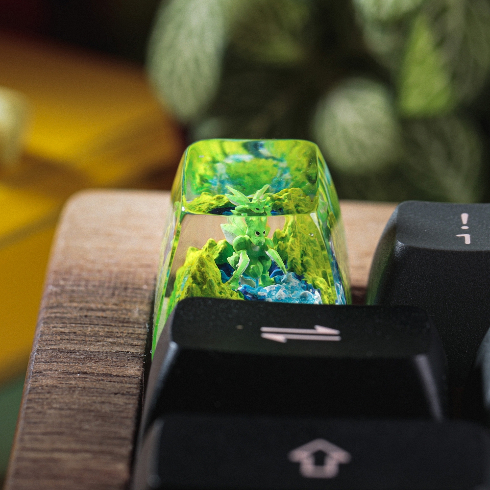 Pokemon - Scyther Artisan Keycap Breakwooden 4