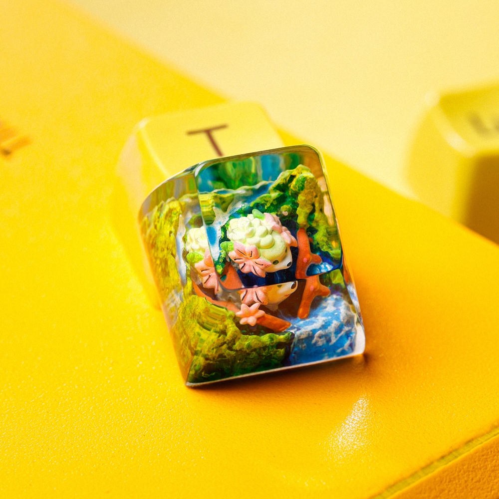 Pokemon - Shaymin Artisan Keycap Breakwooden