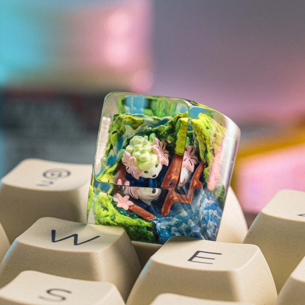 Pokemon - Shaymin Artisan Keycap Breakwooden 4