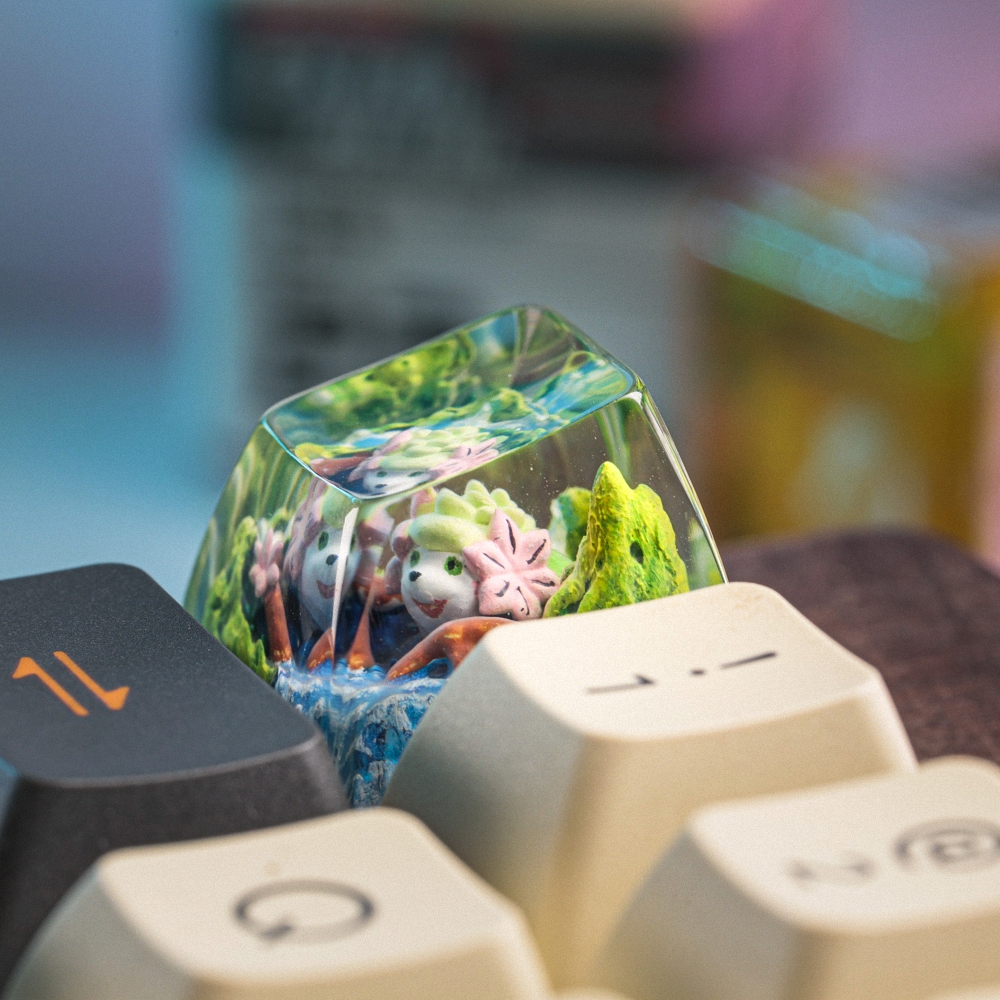 Pokemon - Shaymin Artisan Keycap Breakwooden 4