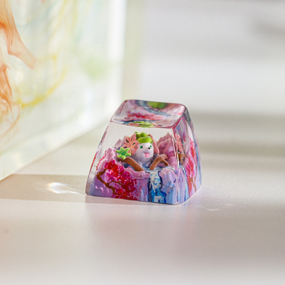 Pokemon - Shaymin Artisan Keycap Breakwooden 5