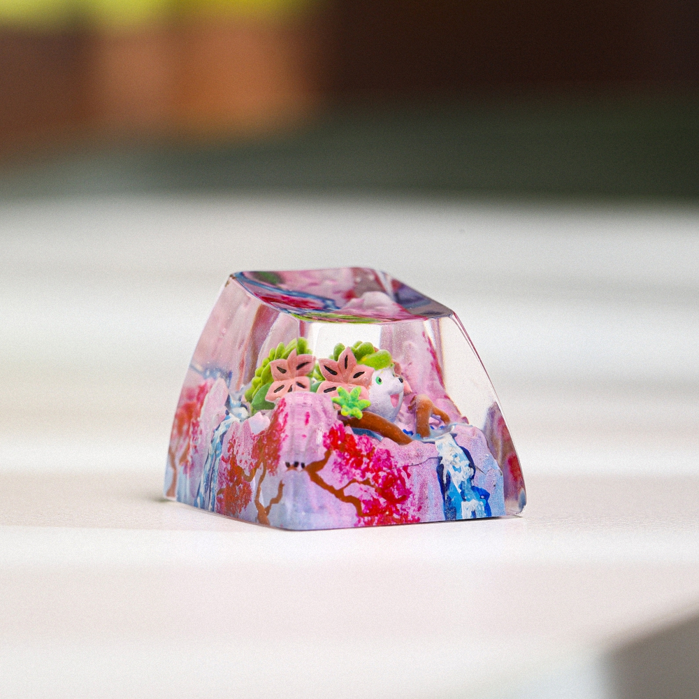 Pokemon - Shaymin Artisan Keycap Breakwooden 5