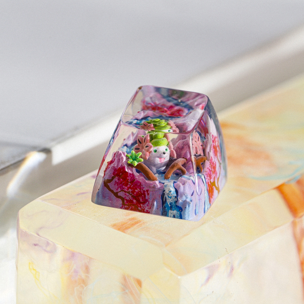 Pokemon - Shaymin Artisan Keycap Breakwooden 5