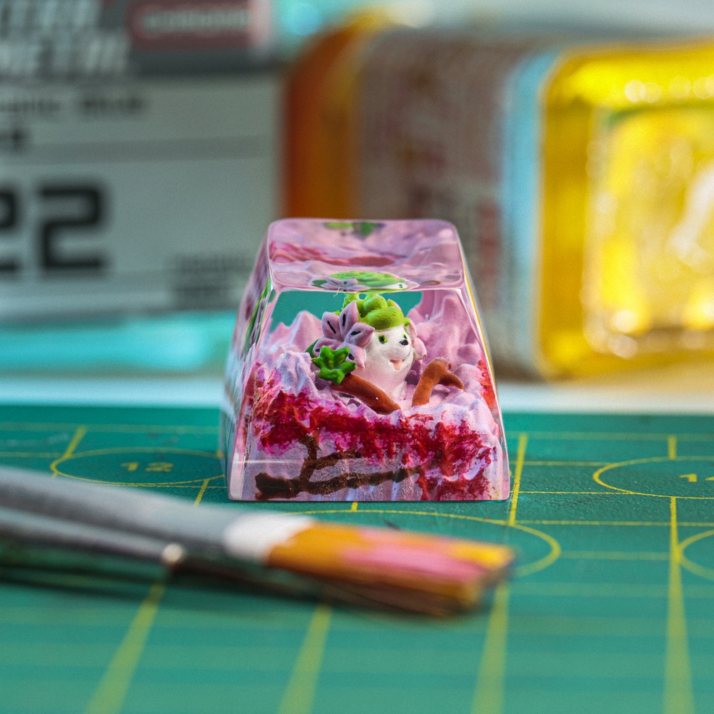 Pokemon - Shaymin Artisan Keycap Breakwooden 6