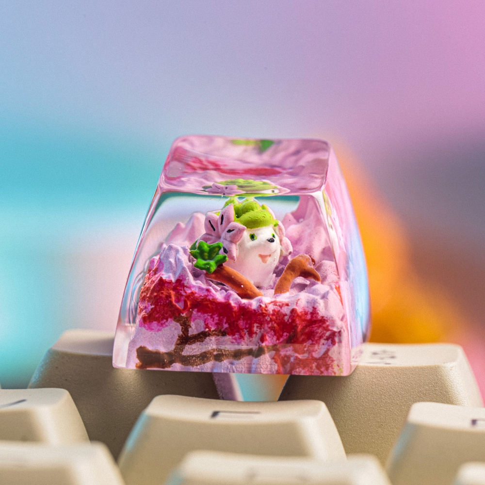 Pokemon - Shaymin Artisan Keycap Breakwooden 7
