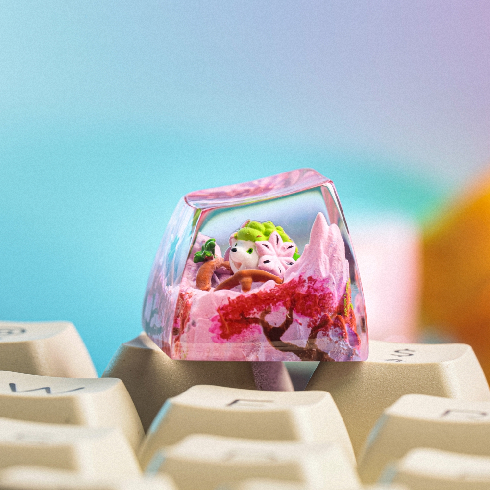 Pokemon - Shaymin Artisan Keycap Breakwooden 7