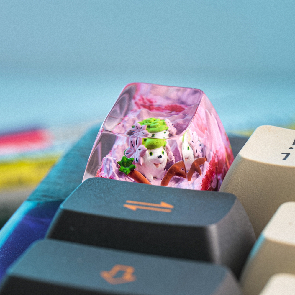 Pokemon - Shaymin Artisan Keycap Breakwooden 7