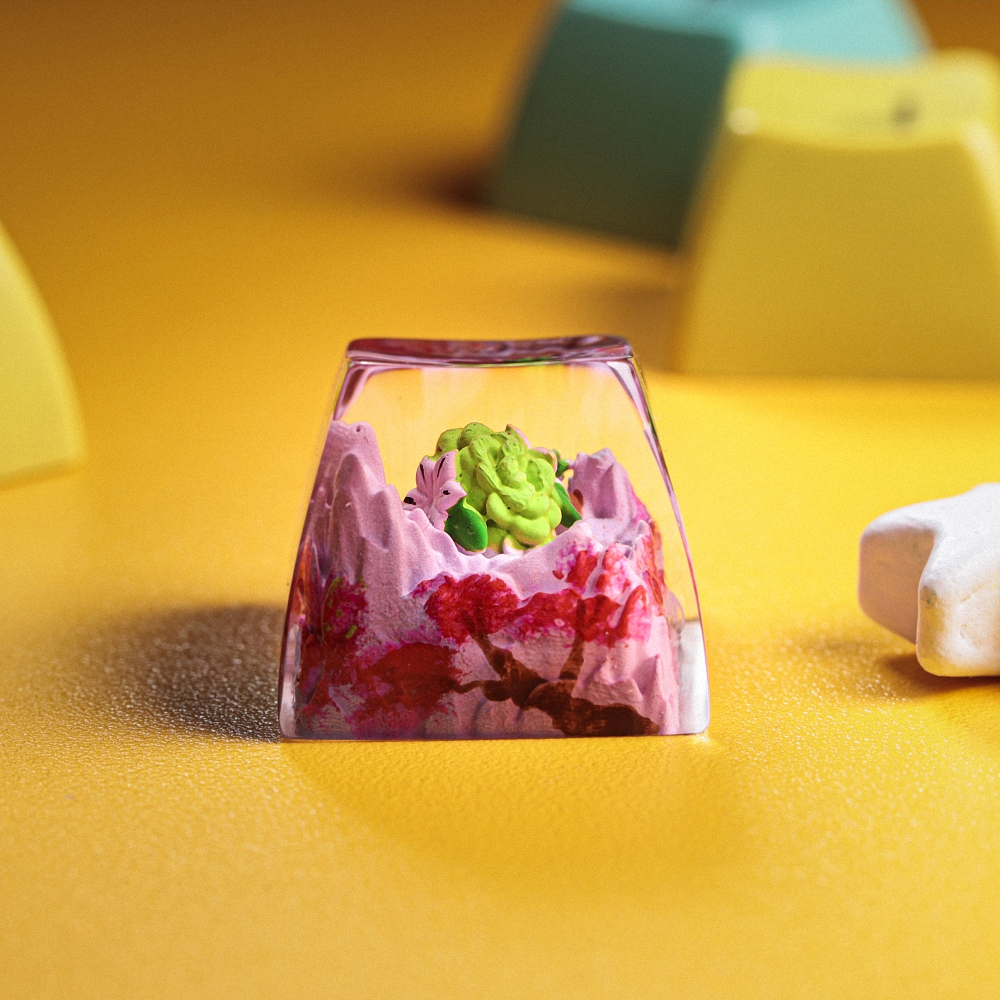 Pokemon - Shaymin Artisan Keycap Breakwooden 8