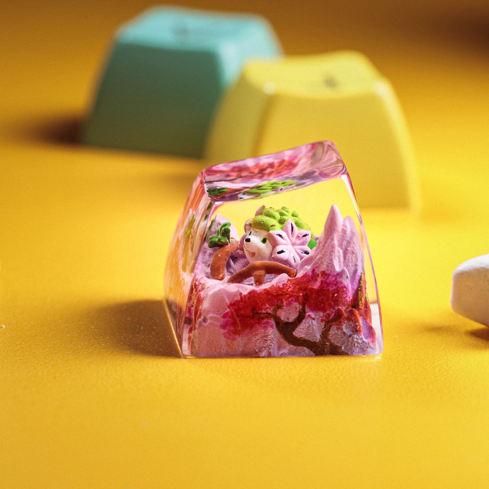 Pokemon - Shaymin Artisan Keycap Breakwooden 8