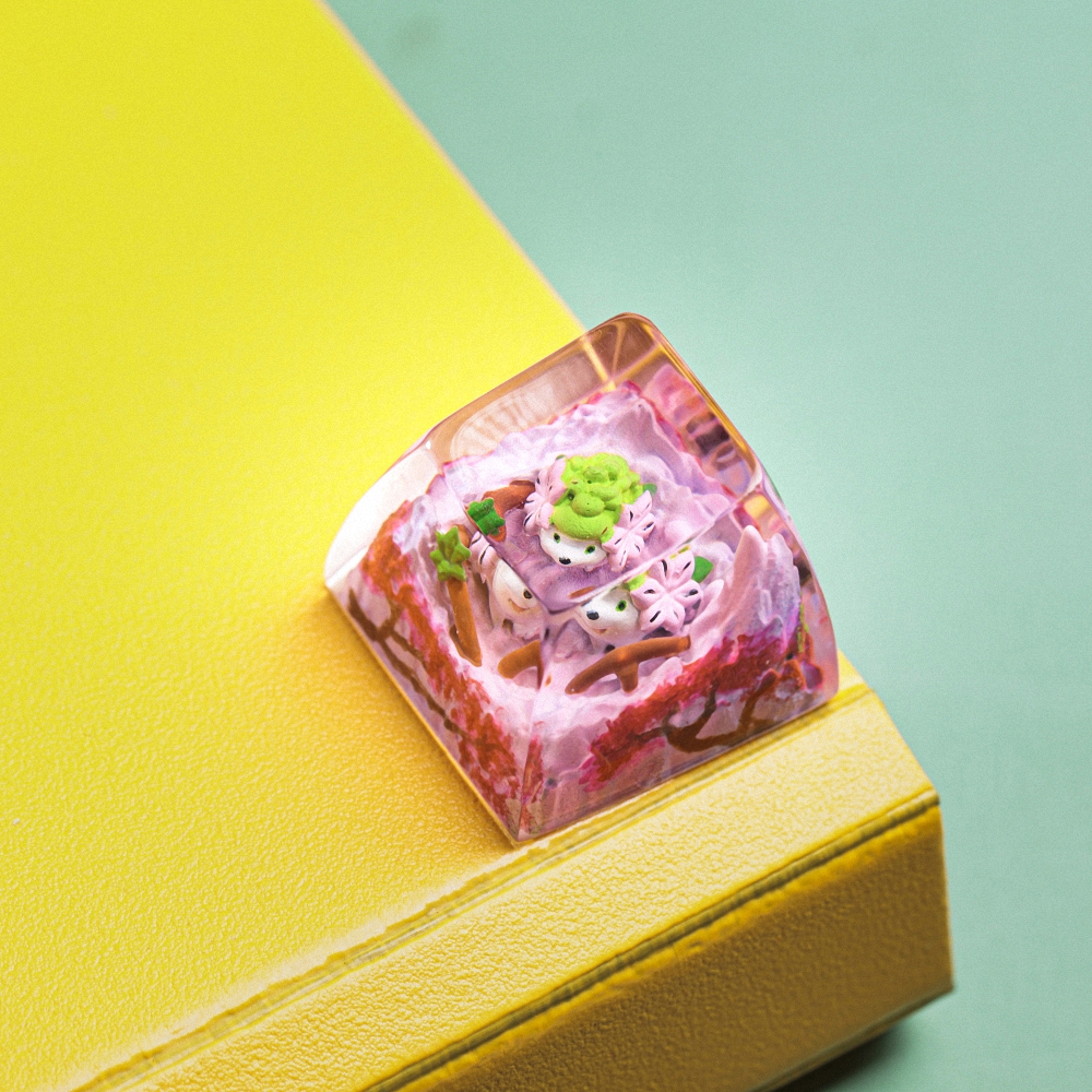 Pokemon - Shaymin Artisan Keycap Breakwooden 8