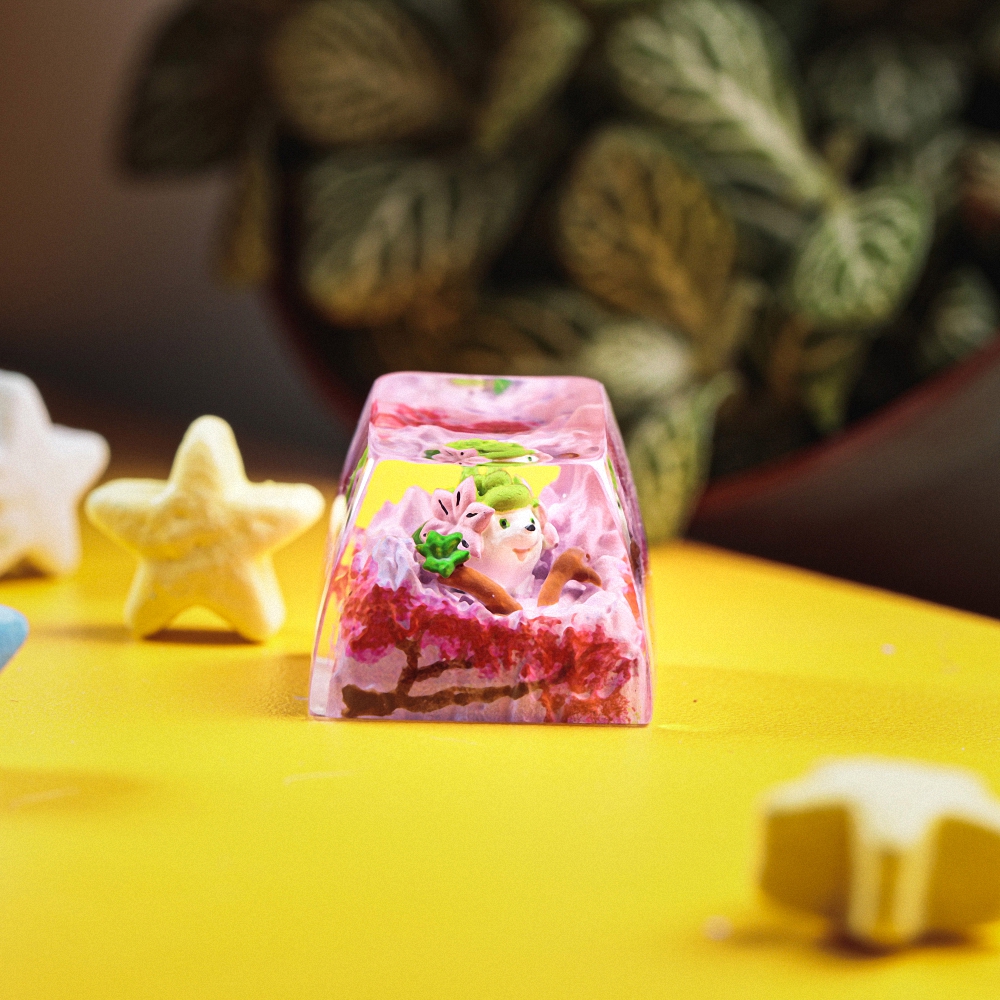 Pokemon - Shaymin Artisan Keycap Breakwooden 8