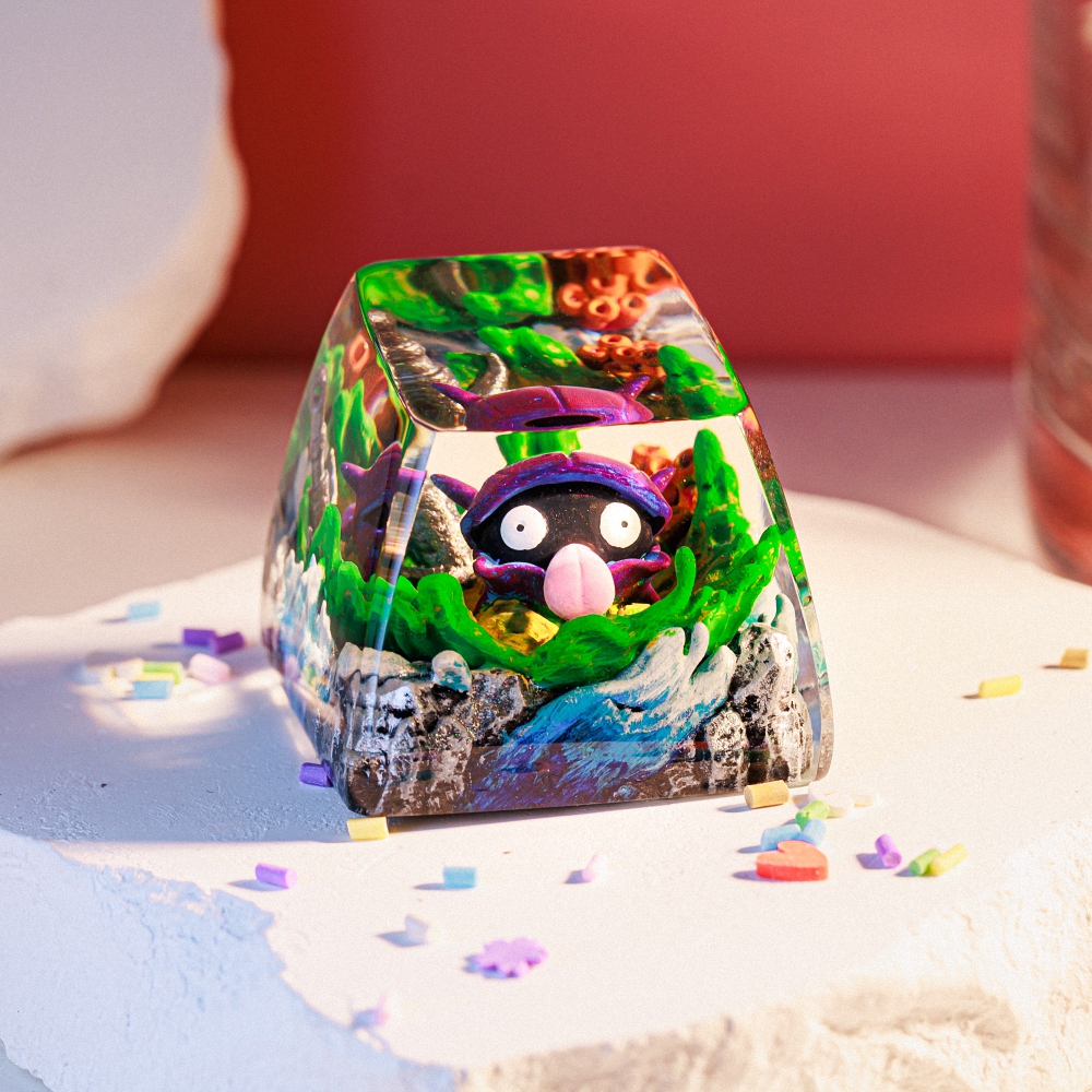 Pokemon - Shellder Artisan Keycap Breakwooden