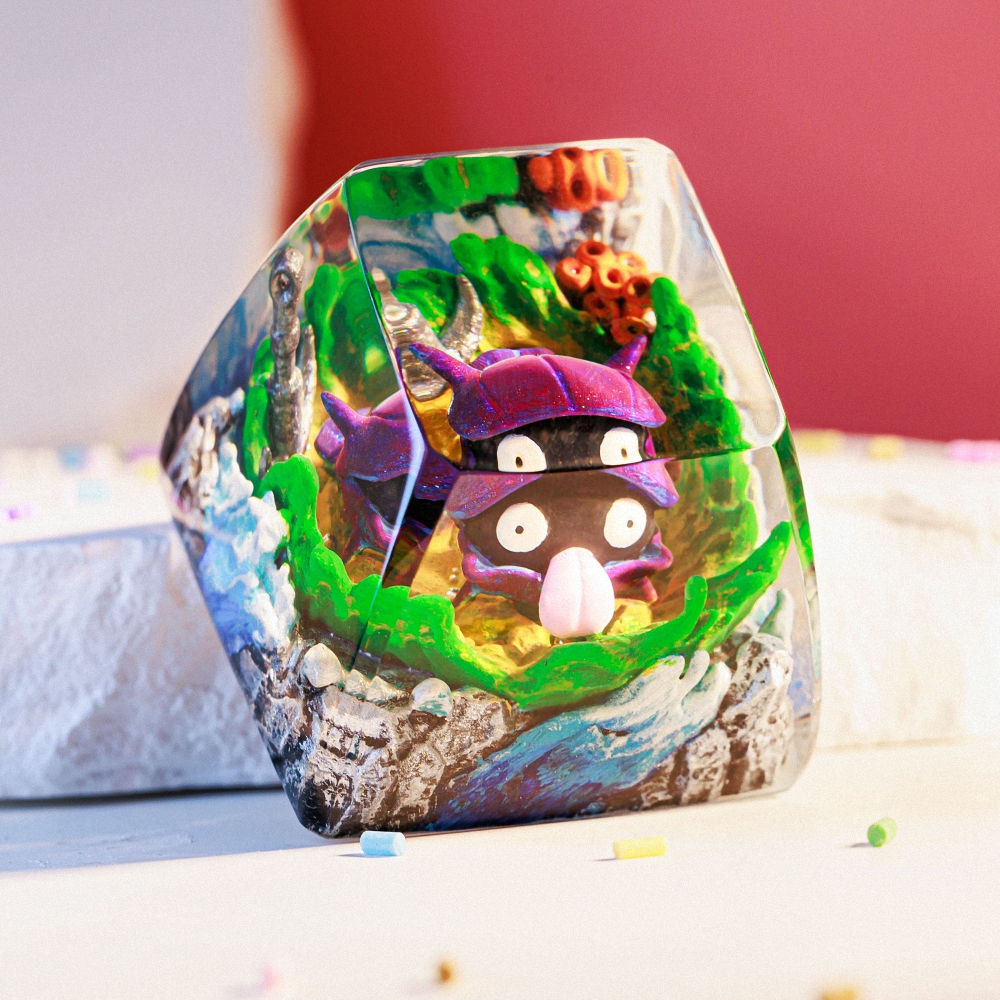 Pokemon - Shellder Artisan Keycap Breakwooden