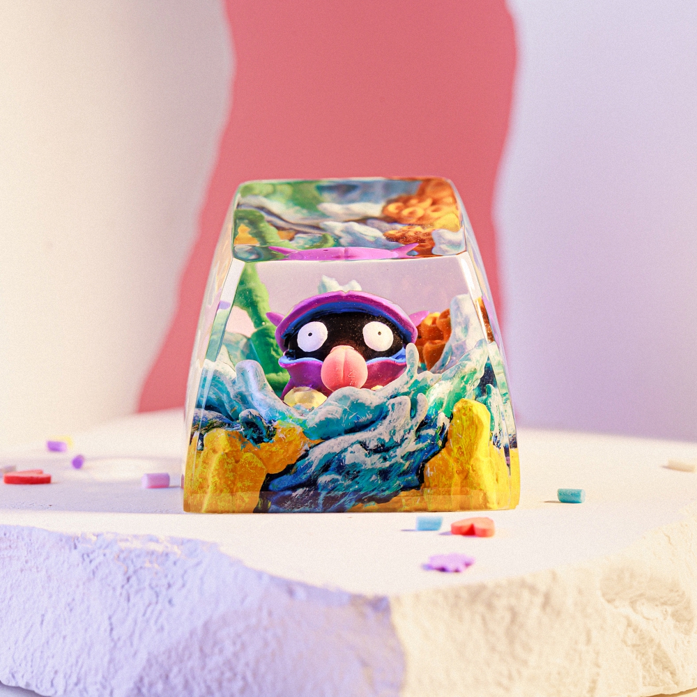 Pokemon - Shellder Artisan Keycap Breakwooden