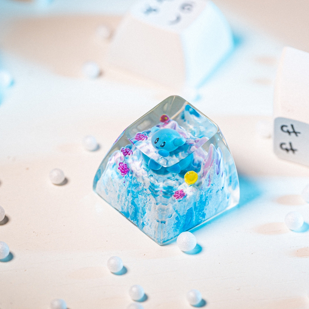 Pokemon - Shinny Kirby Artisan Keycap Breakwooden