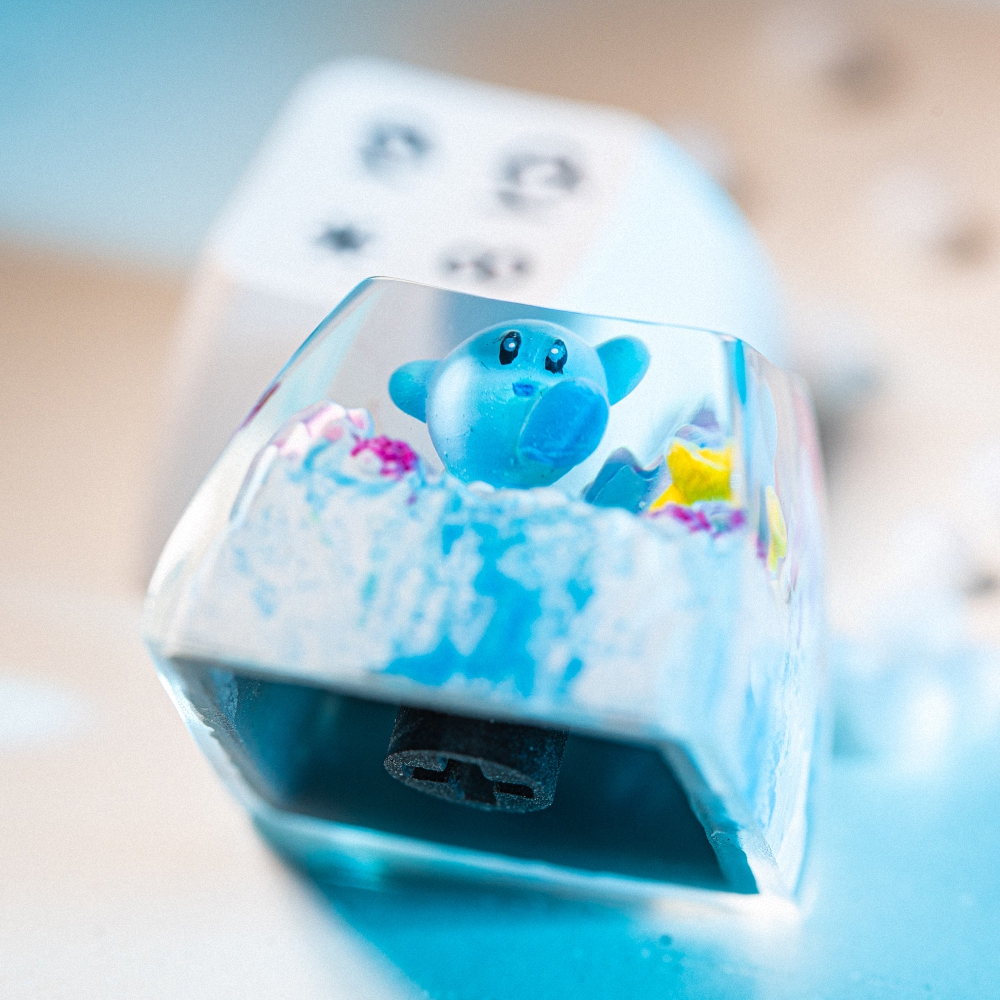 Pokemon - Shinny Kirby Artisan Keycap Breakwooden