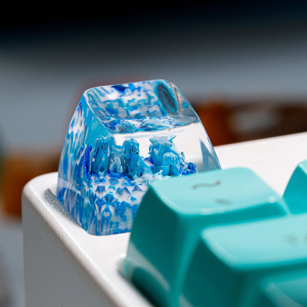 Pokemon - Shiny Ninetales Artisan Keycap Breakwooden 2