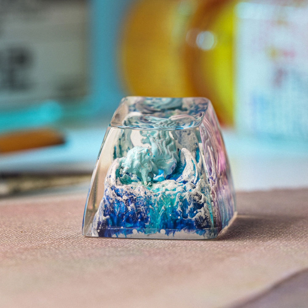 Pokemon - Shiny Ninetales Artisan Keycap Breakwooden 3