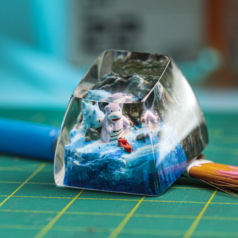 Pokemon - Slowpoke Artisan Keycap Breakwooden 2