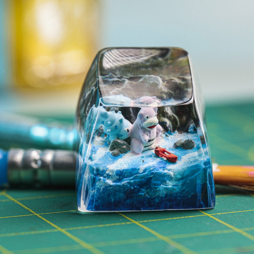 Pokemon - Slowpoke Artisan Keycap Breakwooden 2