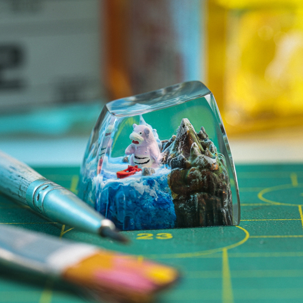 Pokemon - Slowpoke Artisan Keycap Breakwooden 2