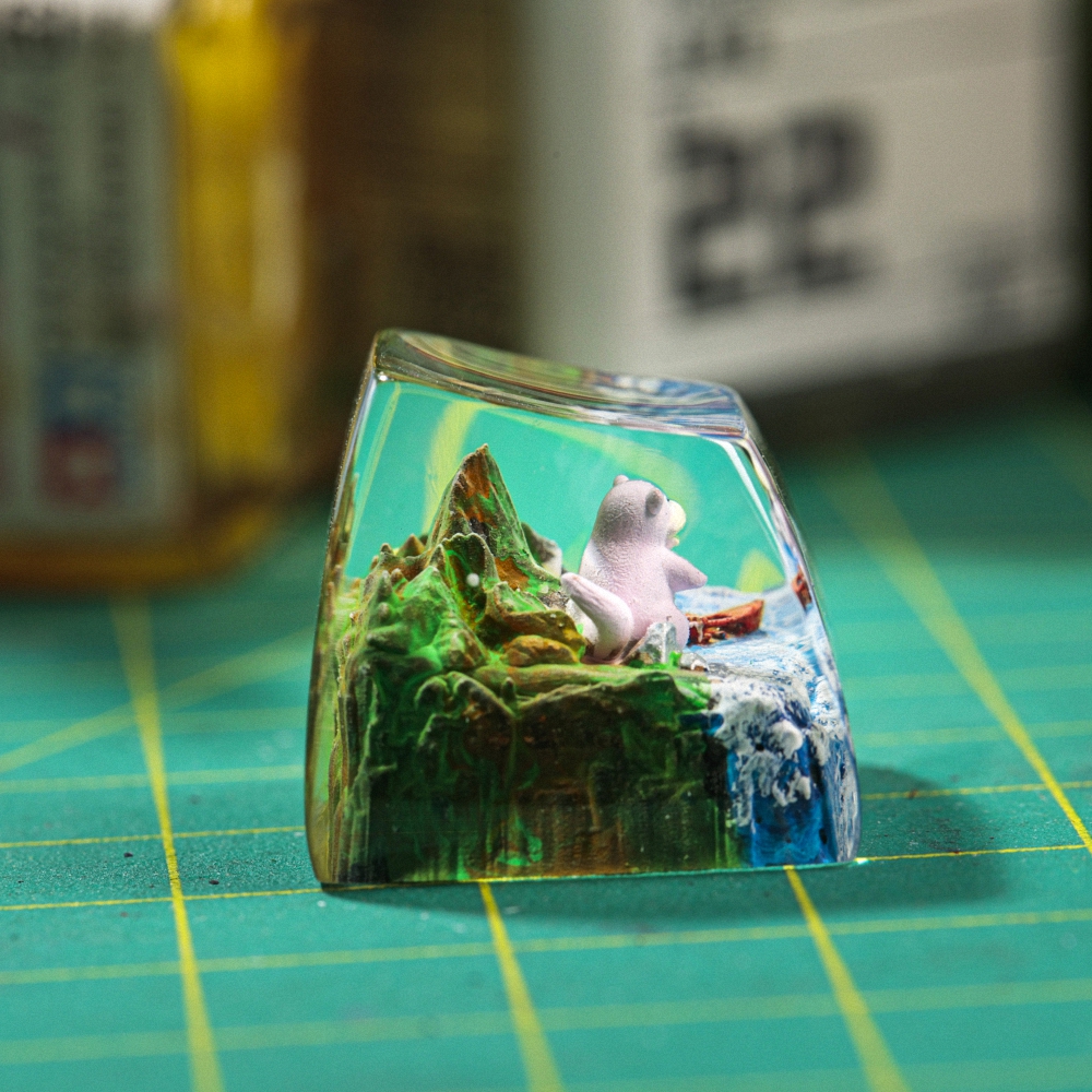Pokemon - Slowpoke Artisan Keycap Breakwooden 3