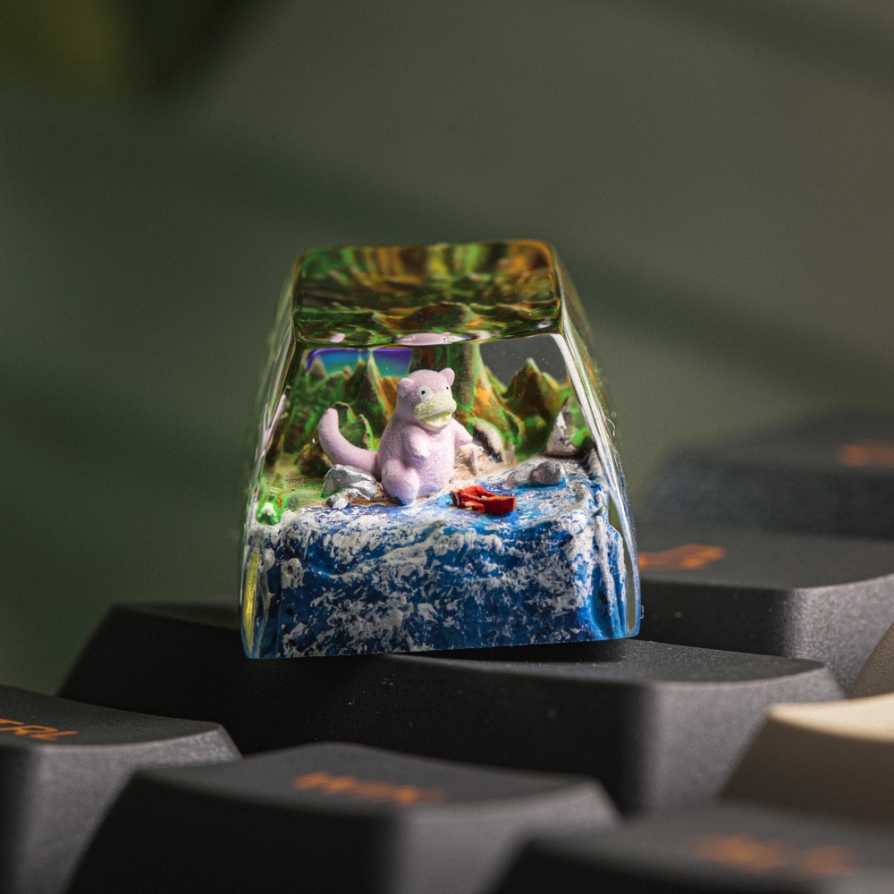Pokemon - Slowpoke Artisan Keycap Breakwooden 4