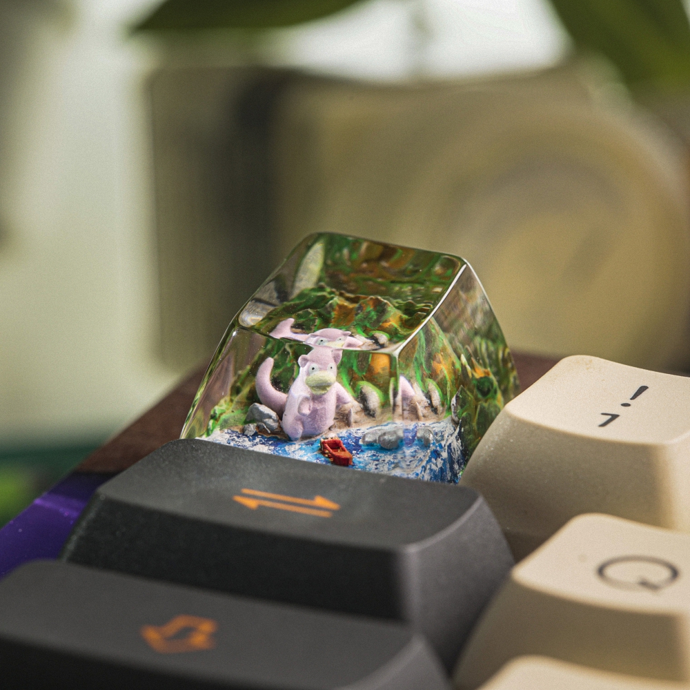 Pokemon - Slowpoke Artisan Keycap Breakwooden 4