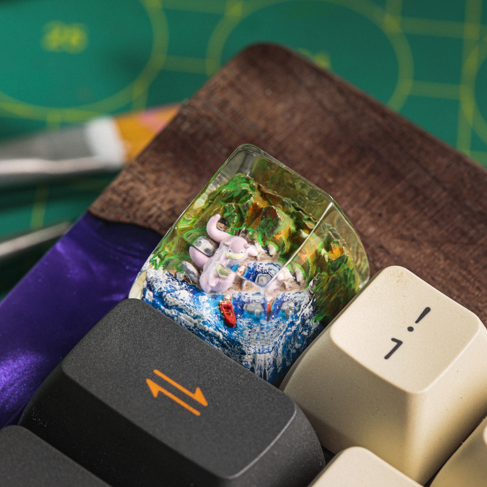 Pokemon - Slowpoke Artisan Keycap Breakwooden 4