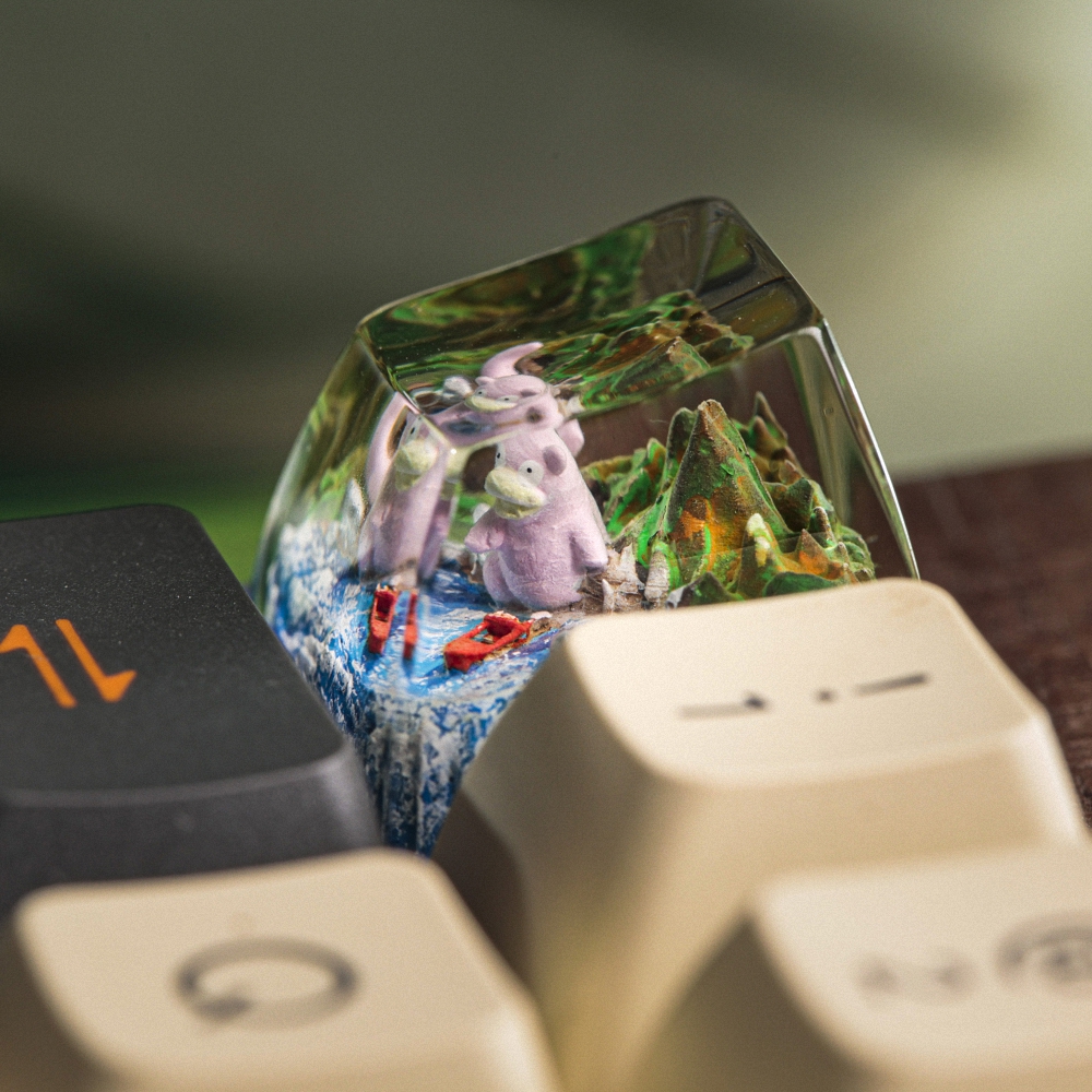 Pokemon - Slowpoke Artisan Keycap Breakwooden 4