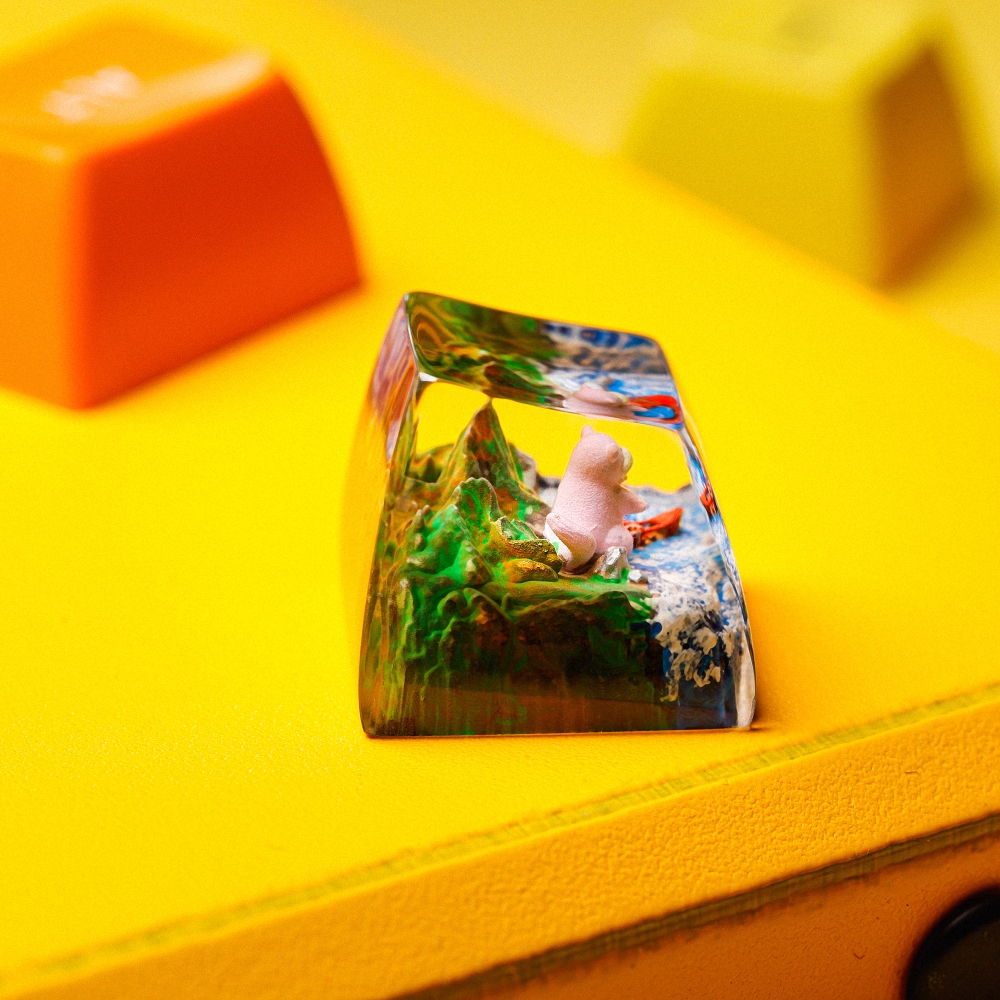 Pokemon - Slowpoke Artisan Keycap Breakwooden 5