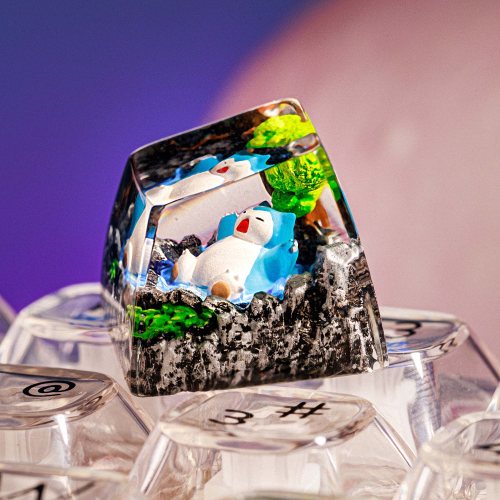 Pokemon - Snolax Artisan Keycap Breakwooden 6