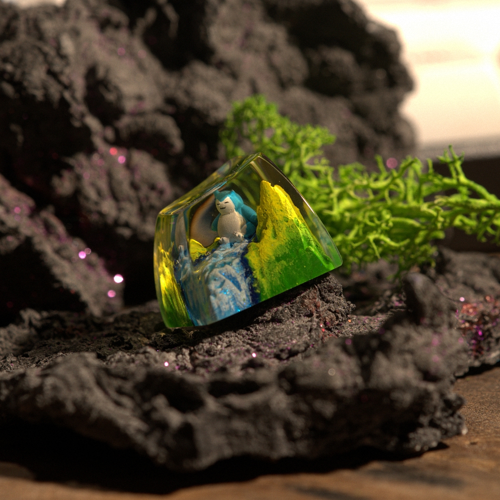 Pokemon - Snolax Artisan Keycap Breakwooden 8