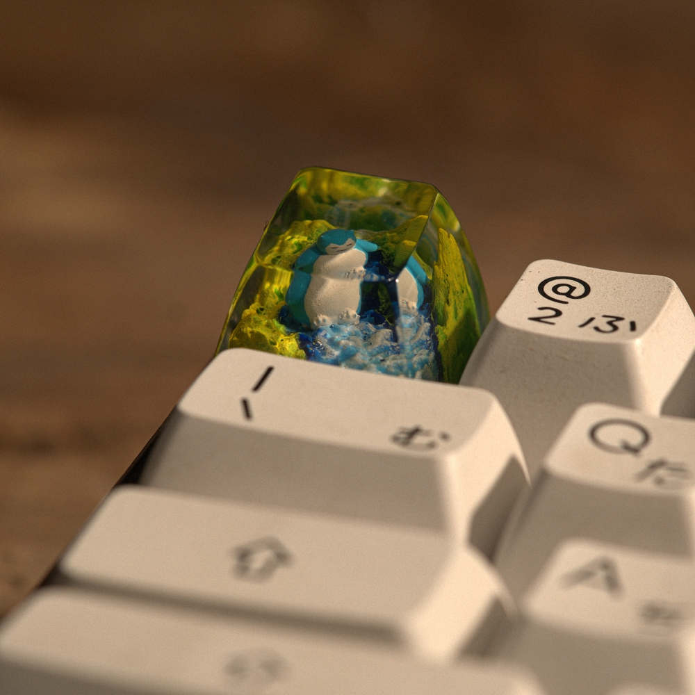 Pokemon - Snolax Artisan Keycap Breakwooden 9