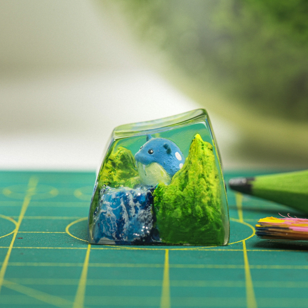 Pokemon - Spheal Artisan Keycap Breakwooden