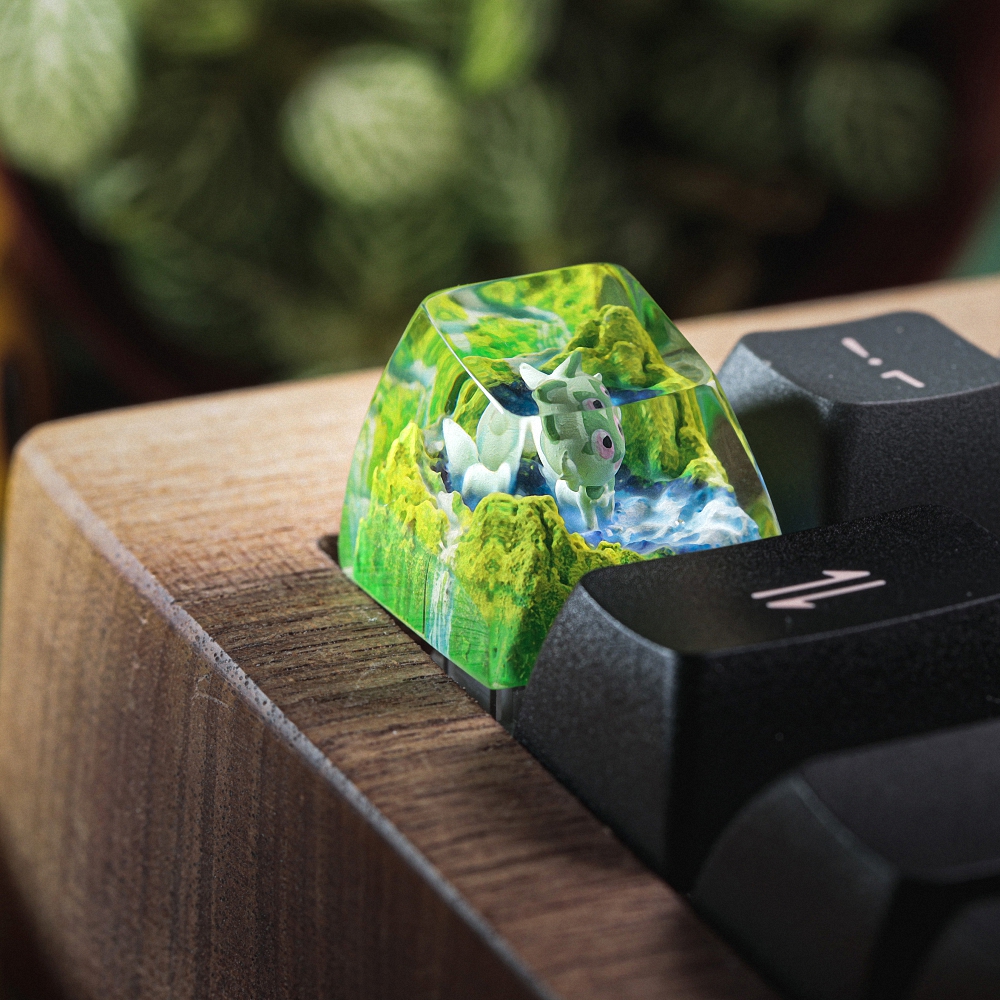 Pokemon - Sprigatito Artisan Keycap Breakwooden 4