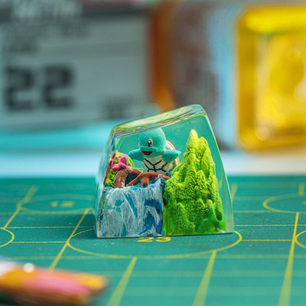 Pokemon - Squirtle Artisan Keycap Breakwooden