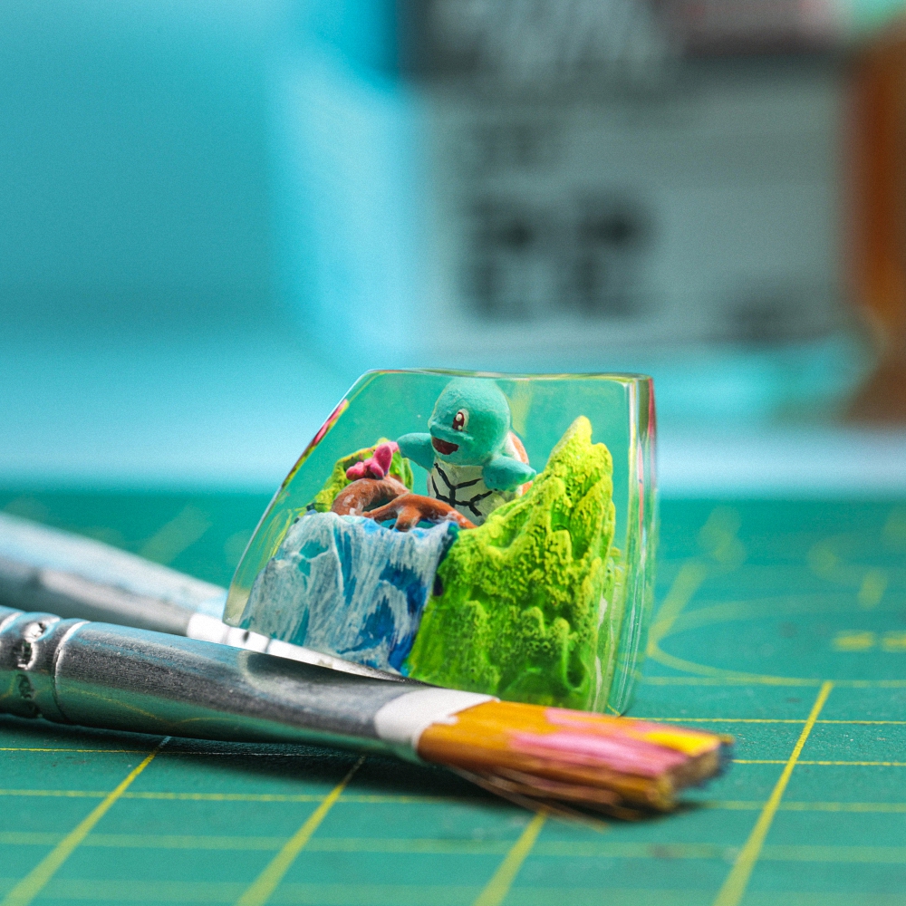 Pokemon - Squirtle Artisan Keycap Breakwooden