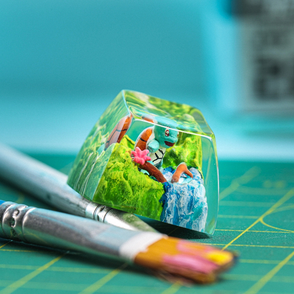 Pokemon - Squirtle Artisan Keycap Breakwooden