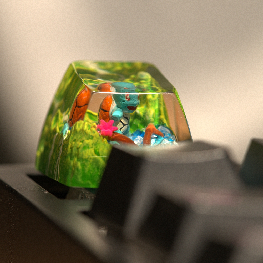 Pokemon - Squirtle Artisan Keycap Breakwooden 10