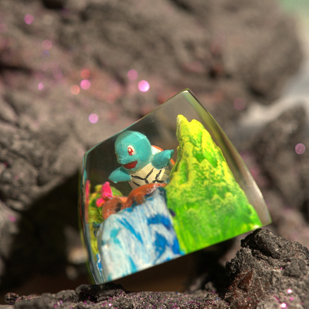 Pokemon - Squirtle Artisan Keycap Breakwooden 11