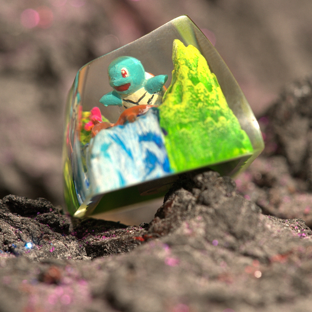 Pokemon - Squirtle Artisan Keycap Breakwooden 11