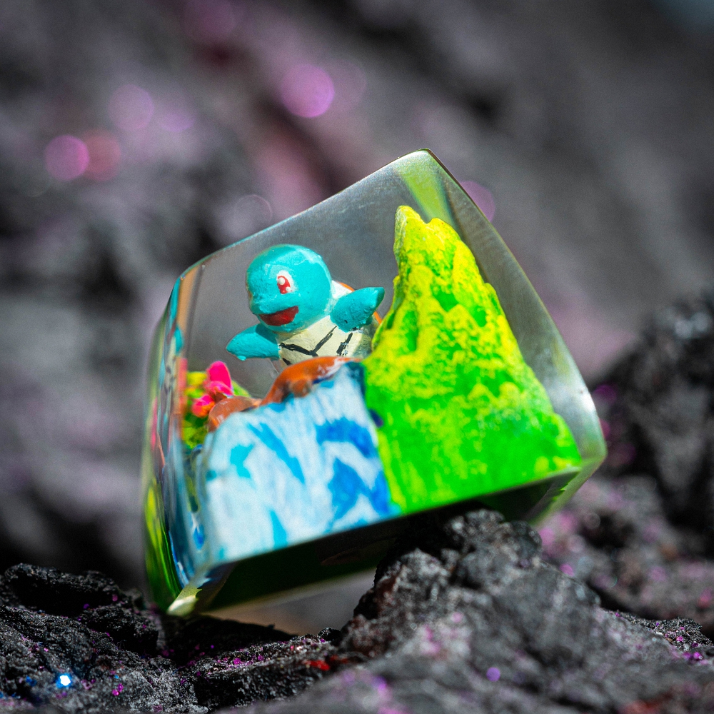 Pokemon - Squirtle Artisan Keycap Breakwooden 11