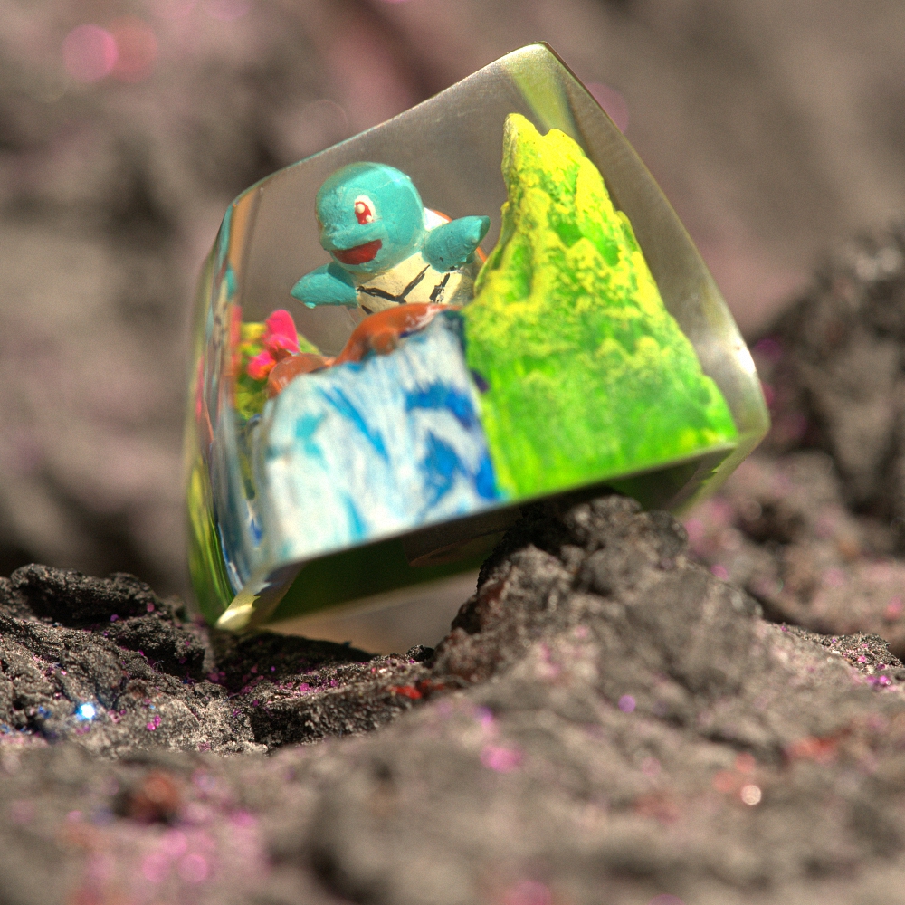 Pokemon - Squirtle Artisan Keycap Breakwooden 11