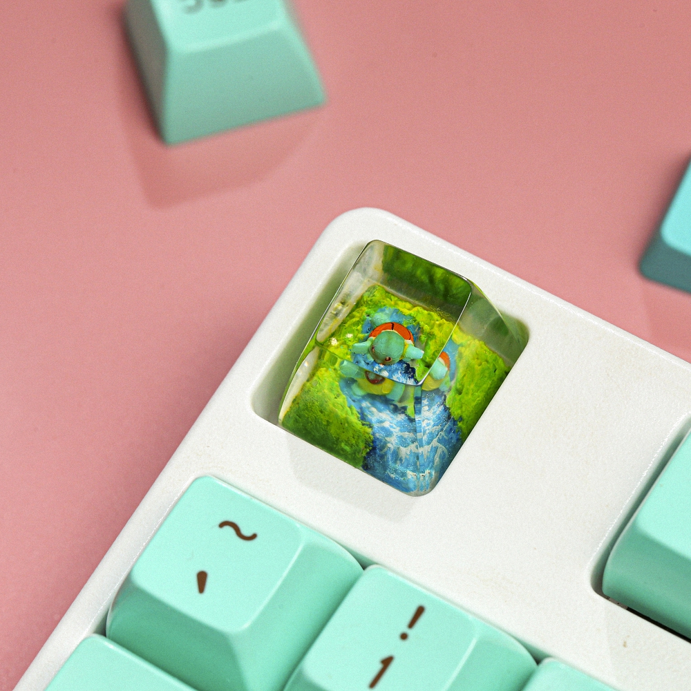 Pokemon - Squirtle Artisan Keycap Breakwooden 13